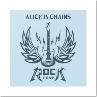 Guitarwings Alice in Chains Posters and Art